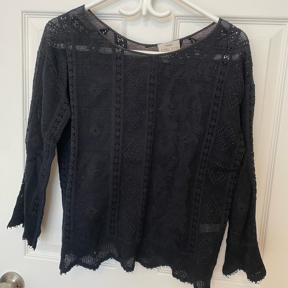 FORTE_FORTE Italian Cotton Lacey Top - Picture 3 of 5